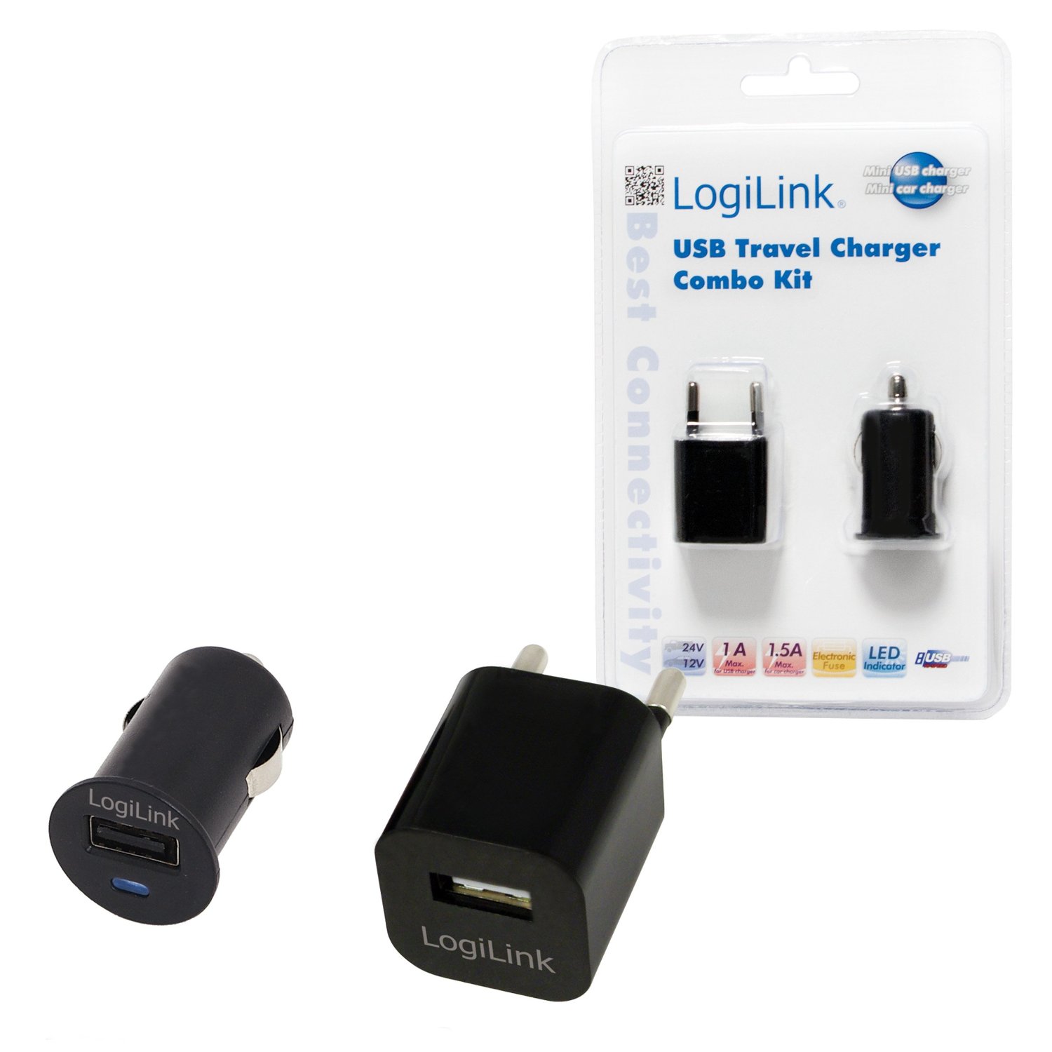 CARGADOR LOGILINK PA0076 PACK CASA+COCHE - Imagen 3