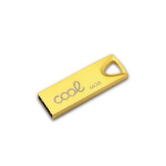 PENDRIVE 64GB USB 2.0 COOL METAL KEY DORADO