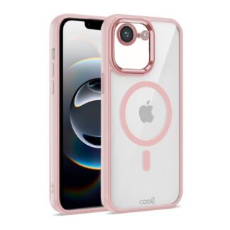 FUNDA COOL IPHONE 16E MAGNETICA BORDE ROSA