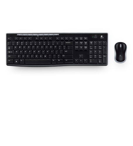 TECLADO+RATON LOGITECH MK270 WIRELESS NEGRO