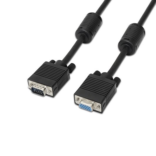 CABLE CON FERRITA SVGA HDB15 AISENS 3M NEGRO
