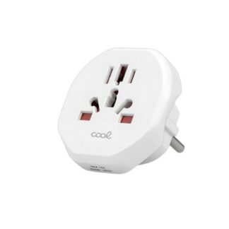 ADAPTADOR ENCHUFE COOL UNIVERSAL EUROPA WHITE