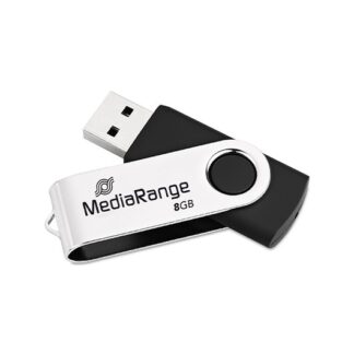 PENDRIVE 8GB USB 2.0 MEDIARANGE SILVER-BLACK