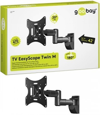 SOPORTE TV/M GOOBAY EASYSCOPE TWIN M 17 -42 NEGRO ARTICULA - Imagen 2