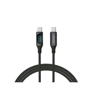 CABLE USB-C SAVIO CL-174 NEGRO