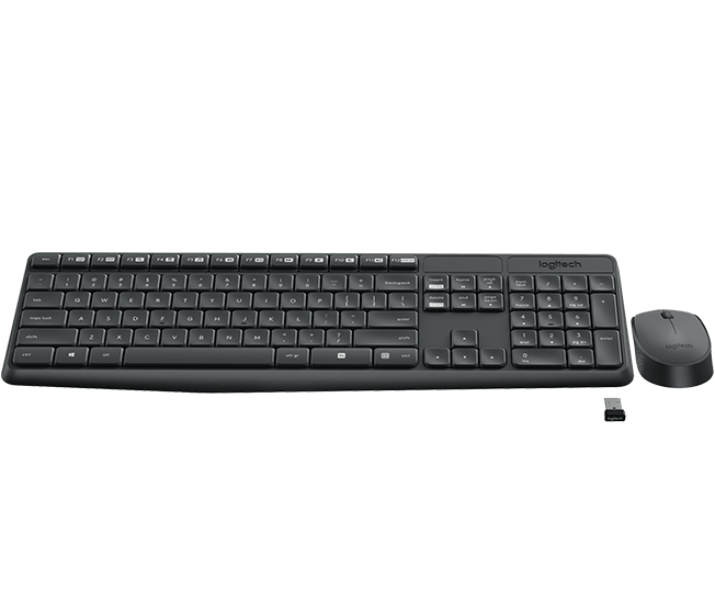 TECLADO+RATON LOGITECH MK235 WIRELESS NEGRO - Imagen 3