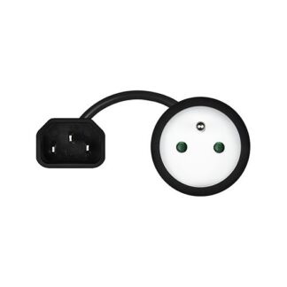 ADAPTADOR DE CORRIENTE SAVIO IEC C14 A CEE 7/5(E)