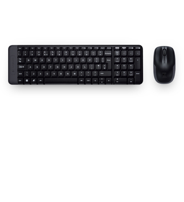TECLADO+RATÓN LOGITECH MK220 WIRELESS NEGRO - Imagen 3