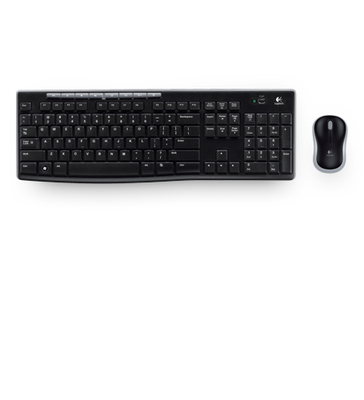 TECLADO+RATON LOGITECH MK270 WIRELESS NEGRO - Imagen 4
