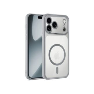 FUNDA COOL IPHONE 17 PRO MAGNETICA BORDE PLATA