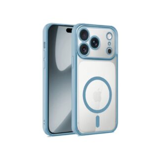 FUNDA COOL IPHONE 17 PRO MAGNETICA BORDE CELESTE